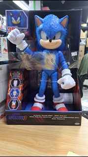 全新 Sonic The Hedgehog 3 Ultimate Talking Sonic Figure Toy 電影超音鼠3 發聲光公仔