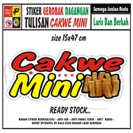 Cakwe MINI WRITING CARROT GLASS STICKER