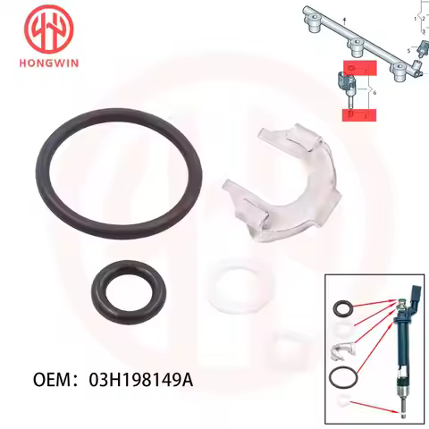 injector seal repair kit 03H198149A 03H906036E For VW CC Passat Touareg Audi Q7 XX68P3 95511091000 9