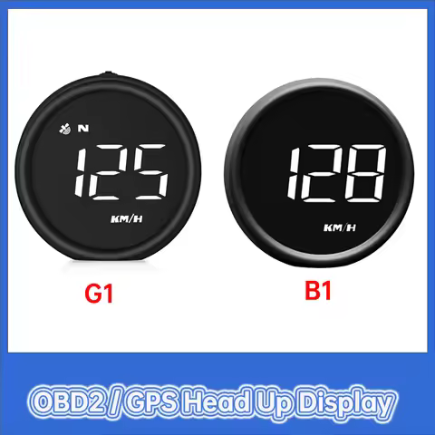 G1 GPS Speedmeter with Single Distance Driving Direction B1 OBD Head Up Display Water Temperature Vo