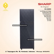 Sharp Kulkas 2 Pintu Low Voltage - SJ-246XG / SJ246XG / SJ 246 XG