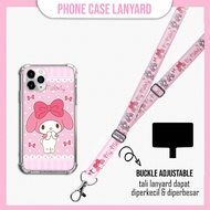 GANTUNGAN [SOFTCASE Set] My Melody Cute Case Lanyard Strap Mobile Hanger a15 a16 a54 a74 a76 a96 a57