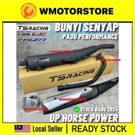 TS RACING Super Back Pressure Exhaust Y15ZR LC135 V1-V7 Y15 28MM 32MM 35MM 38MM EX5 COVER SET EKZOS 