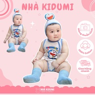 Bodysuit Sleeveless DORAEMON NHAKIDUMI for babies 4-7kg, boys and girls, soft, cool, absorbent 4-way