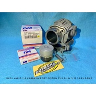 CYLINDER BLOCK PISTON BORE UP PACKAGE VARIO 110 VARIO CARBON KVB SET PISTON 53.5 54 54.5 55 FIM DOME