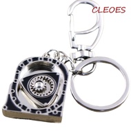 CLEOES Spinning Rotor Keychain, Zinc Alloy Mechanical Automotive Engine Rotary Keyring, Bag Charm Hi