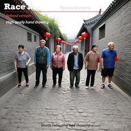 Hot-selling 1: 64 Static Miniature Model Hu Tong Aunt Hu Average Average Average Aunt Old Mother 1/8