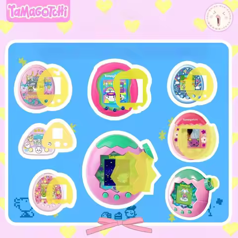 Tamagotchi Uni Pix Party Screen Film Panel Soft Film Meets Mix Paradise Screen Protector Decorative 