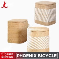 Rattan Living CJ Solid Multifunctional CJ QW Wood Room Can Sit And Store Woven Short Home Door Shoe 