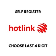 HOTLINK PREPAID Self register choose last 4 digit Hotlink Sim Card