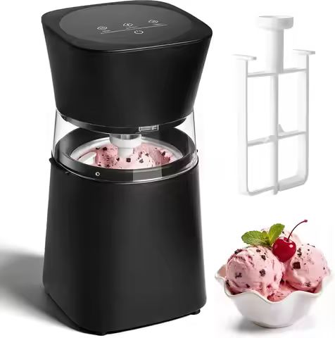 Ice Cream Maker Machine | Premium Electric Mini Maker Machine for Gelato, Sorbet & Frozen Yogurt | L