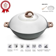 iGOZO AMOZONAS 36CM NON-STICK PREMIUM GRANITE WOK