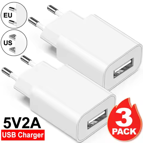 5V 2A USB Charger Universal Phone Power Adapter Travel Wall Chargers for IPhone 17 Pro Samsung Xiaom