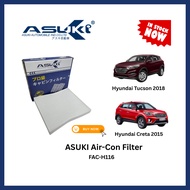 ASUKI Cabin Filter Hyundai Tucson 1.6 JU63 2018 Creta 1.6 2015 Spare Part FAC-H116