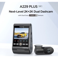 VIOFO A229 Plus A229+ Duo Dual Channel Front Rear 2K+2K with Sony STARVIS 2 Voice Control Quad HD 2.