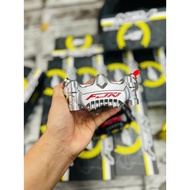 Heo xe máy Fjn GP10 lỗ 100mm - hel dầu GP10 FJN lỗ 100mm - đen bạc xám