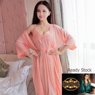 #readystock YOYO SLEEPWEAR Sexy nightwear Sleepwear Pyjamas Long Sleeve Dress Baju Tidur seksi wanit