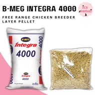 [FCR AGRIVET] 1kg B-MEG Integra 4000 Free Range Chicken Breeder Layer Pellet for Gamefowl