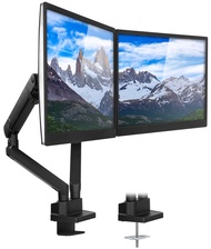 Mount-It! Dual Monitor Arm Mount Desk Stand | Premium Quality | Articulating Mechanical Spring Heigh