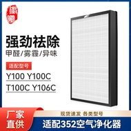 Huixi Compatible352Air cleaner filter element Y100/Y100C/T100C/Y106C Air Purifier H100L