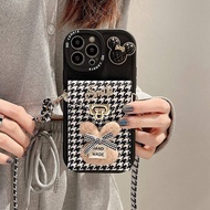 Mickey Crossbody Ví đựng xu Ốp điện thoại cho Apple iPhone 16 15 14 13 12 11 Pro Max cộng với thời t
