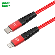 Wavlink USB-C สายเคเบิลหลอดไฟ6FT [ไม่เคยแตก] สายไนลอนถักผ่านการรับรอง MFi 3A ชาร์จไฟได้อย่างรวดเร็วซ