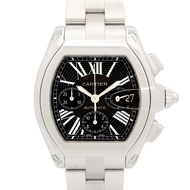 【二手】卡地亞 Roadster Chronograph XL W62020X6 黑色不鏽鋼男士腕錶，二手