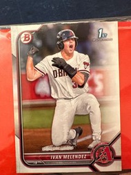 MLB 2022 Topps 1st Bowman Baseball Card - Arizona Diamondbacks 亞利桑那響尾蛇隊 一壘手 Ivan Melendez 棒球卡 球員卡