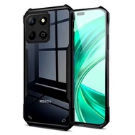Honor X8c/Honor X5b/Honor X5b Plus(ส่งในไทย)เคสกันกระแทกขอบสีหลังใสHONOR X8c/HONOR X5B/HONOR X5b Plu
