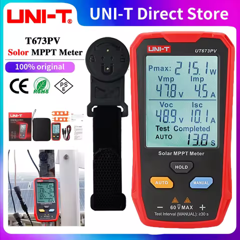 UNI-T UT673PV Solar MPPT Meter 5~800W PV Module Maximum Power Tester Open Circuit Voltage Short Circ