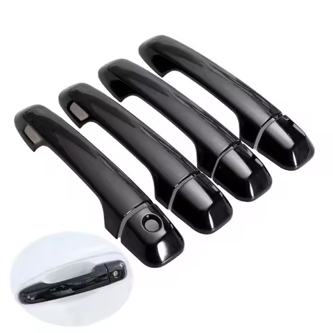 For Toyota Prado 150 Land Cruiser Prado J150 2010 - 2019 LC150 LC200 Glossy Black Car Door Handle Co