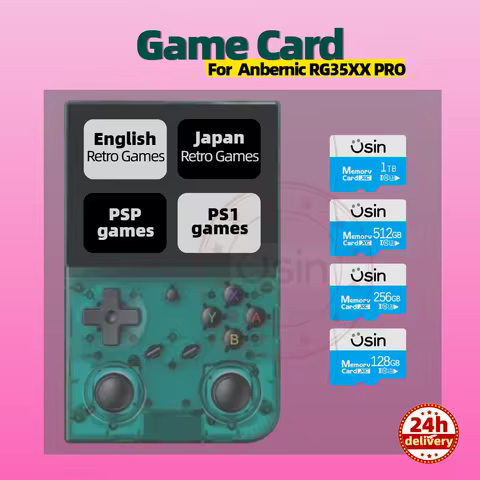 Game Card For Anbernic RG35XX PRO Retro Classic Game Custom GAMES Memory TF PSP/PS1/DREAMCAST/SATURN