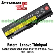 Baterai Laptop Original Lenovo Thinkpad T430 T530 W530 L530 L430 T520 W520 Baterai Batre Battery Len