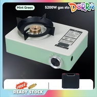 5200W/6500W 2IN1 OUTDOOR GAS STOVE PORTABLE WINDPROOF CAMPING STOVE HOUSEHOLD GAS FURNACE STEAMBOAT 