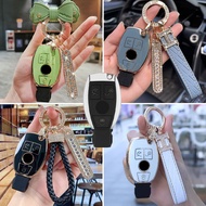 For Benz Mercedes CLA GLA GLC GLK AMG A C200 B200 S C E Class W213 Key Cover Sarung Kunci Kereta Key