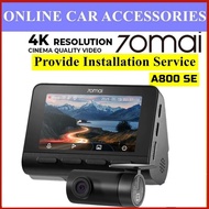 [Installation Provided] 70mai A800SE Set Car Recorder Dual vision 4K Ultra HD Screen 70 Mai DVR Dash