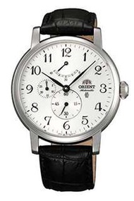 only $1249, ORIENT Power Reserve Automatic White Dial Men's Watch Item No. FEZ09005W0手錶