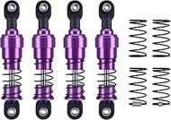 AMK 1/10 RC Crawler Shocks, 4Pcs 75mm Aluminum Big Bore RC Shocks with Oil Filled RC Crawler Shocks 