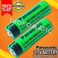 ✓●☽2PCS PANASONIC 18650 3.7V (4.2V) high quality chargeable battery