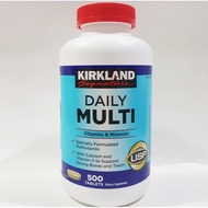 Exp. 2026 March Kirkland Daily Multi 500 Tablets Multivitamins & Minerals - Signature Vitamins Tabs