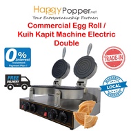 Happypopper Commercial Egg Roll Kuih Kapit Machine Mesin Making Maker Electric Double Heavy Duty Sep