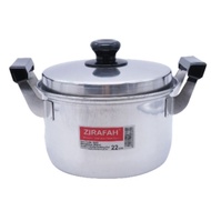 [ZIRAFAH] Stainless Steel Double Handle Cooking Pot / Periuk Cap Zirafah / 不锈钢双耳锅