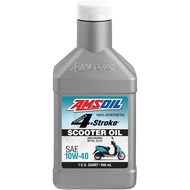 [SG Seller] AMSOIL 10W-40 4T Scooter Engine Oil ASOQT (1 Quart / 946ml) 100% Fully Synthetic 4-Strok