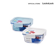 LocknLock กล่องถนอมอาหาร The Clear Square Container ความจุ 500 ml. รุ่น LNG214MIT