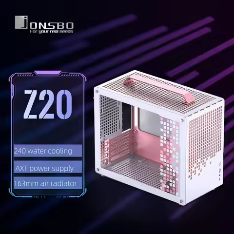 JONSBO Z20 Micro-ATX Computer Case With Detachable Carrying Handle Mini Size High-performance Hardwa