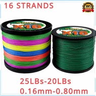 GHOTDA X16 8.0#-20.0# Strong Braided PEing Line 300M Multifilament Main Wire Super Pulling Force 125