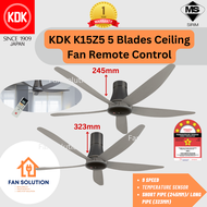 KDK K15Z5 5 BLADES REMOTE CONTROL CEILING FAN. [60INCH / 150CM] DC MOTOR ENERGY SAVING.  KIPAS CEILING KDK SIRIM. 1 YEAR GENERAL WARRANTY. (READY STOCK)