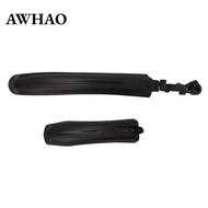 [AWHAO] 2 Pieces Two-Wheeler Plastic Mudguard Spray Protection Extended Bike Mudguard Wide Wheel Fit
