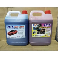 JET engine degreaser KUAT 5litre+car shampoo JET Wash&Shine 5litre