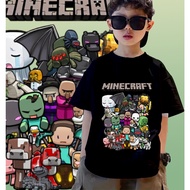 Minecraft Games Tops for Cotton children short sleeve T shirts#03